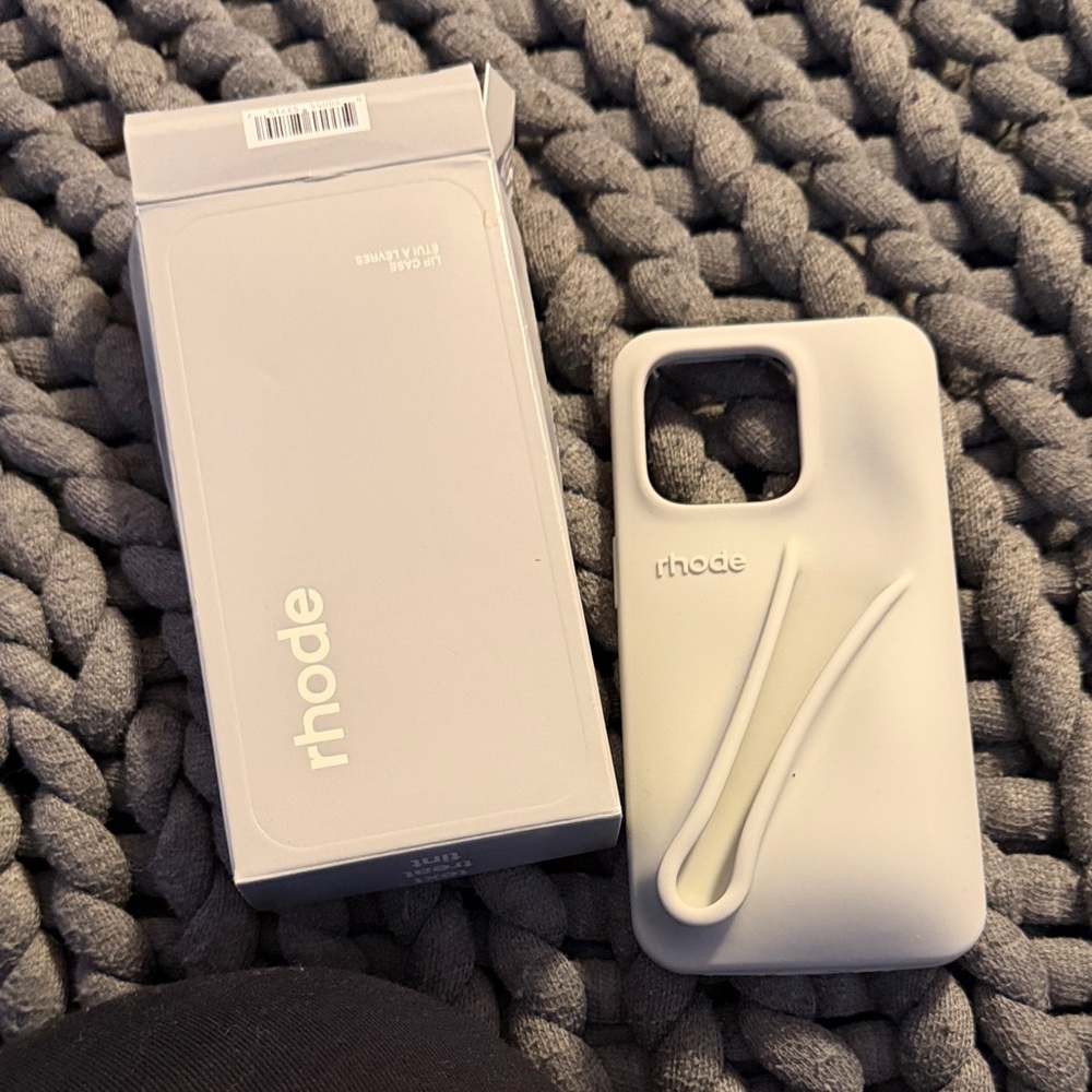 RHODE Sleek Silver Phone Case